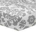 Gray Suzani Crib Sheet