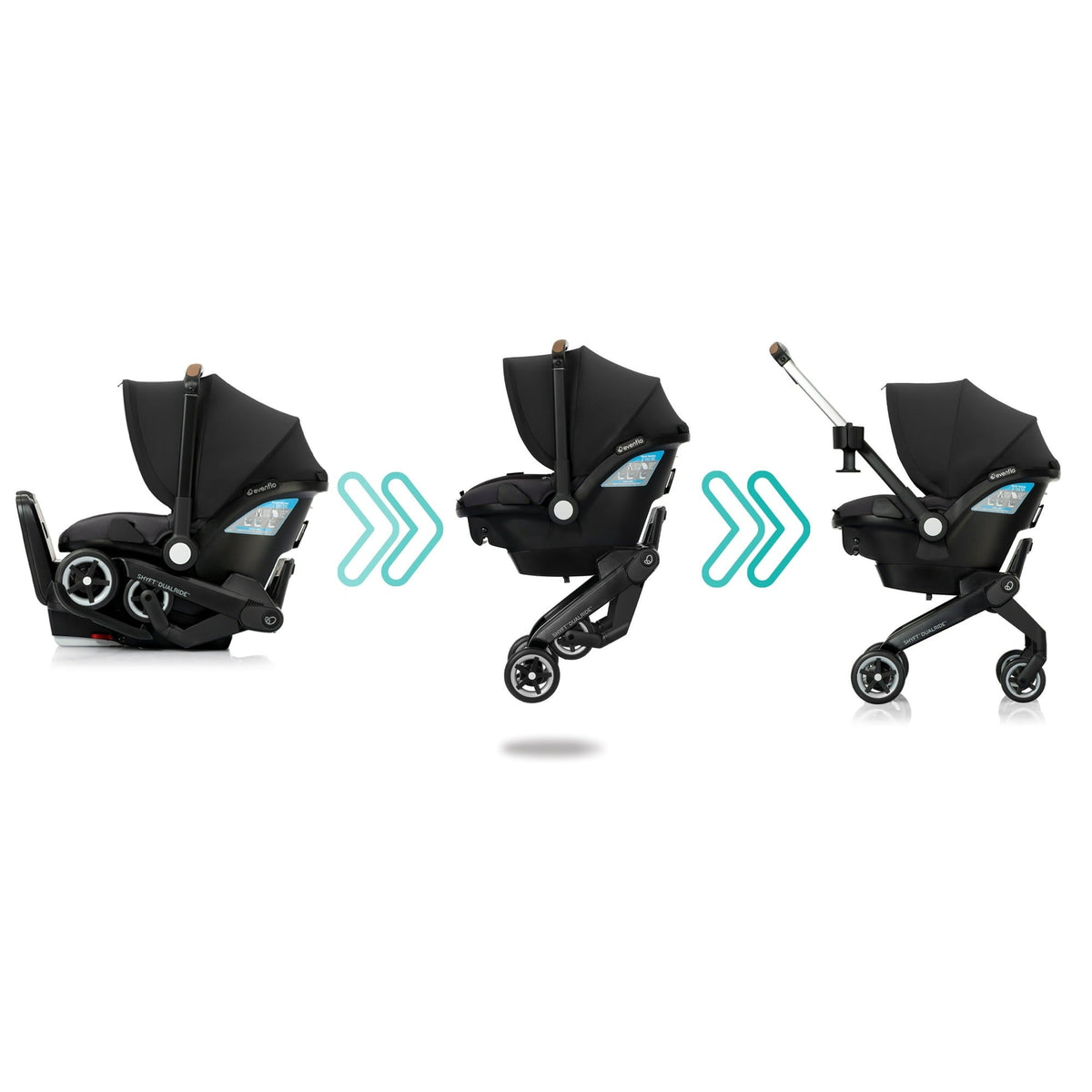 Shyft DualRide w/ Carryall Storage Infant Car Seat + Stroller