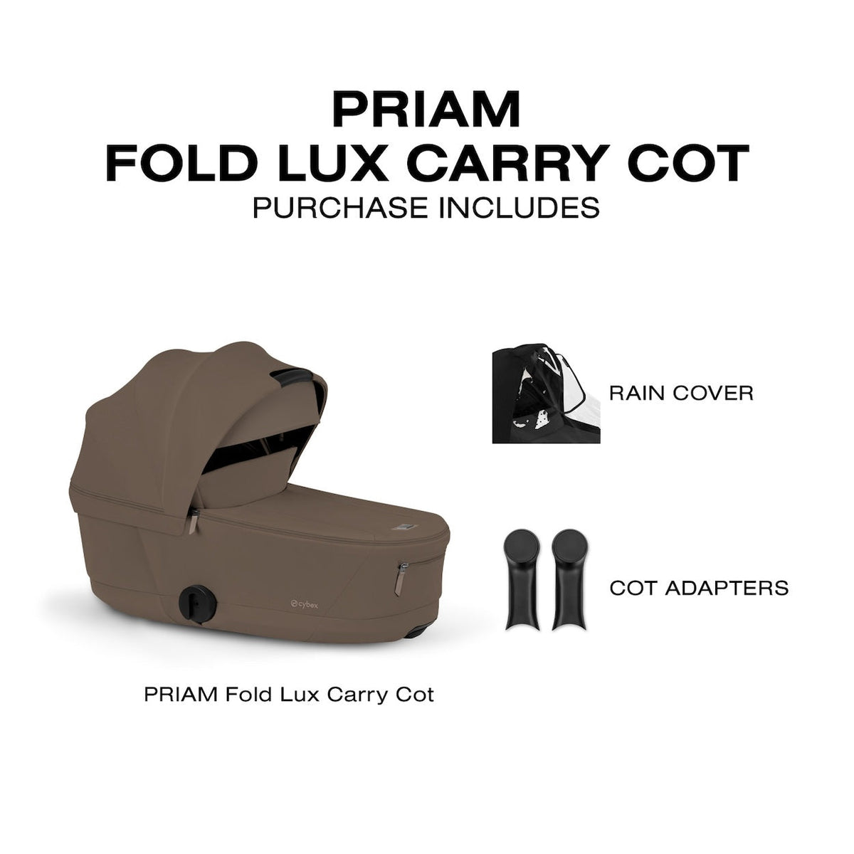 Foldable Lux Carry Cot for PRIAM / e-Priam
