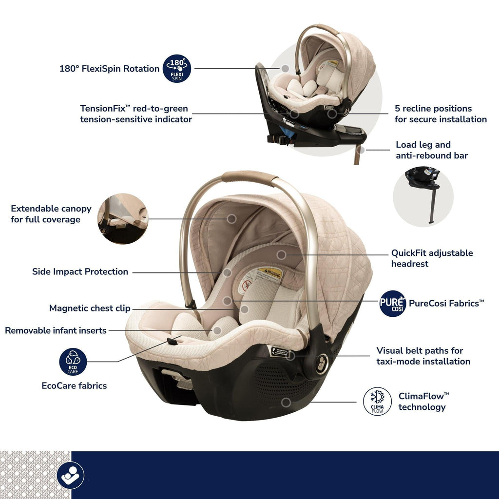Kindred Peri 180° Rotating Infant Car Seat