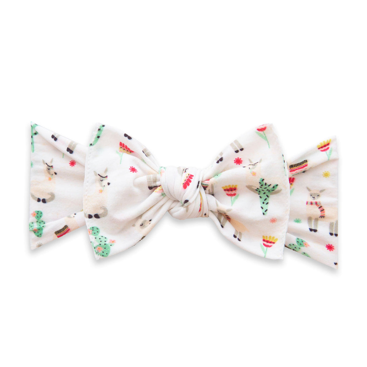 Printed Knot Headband in Alpaca Party