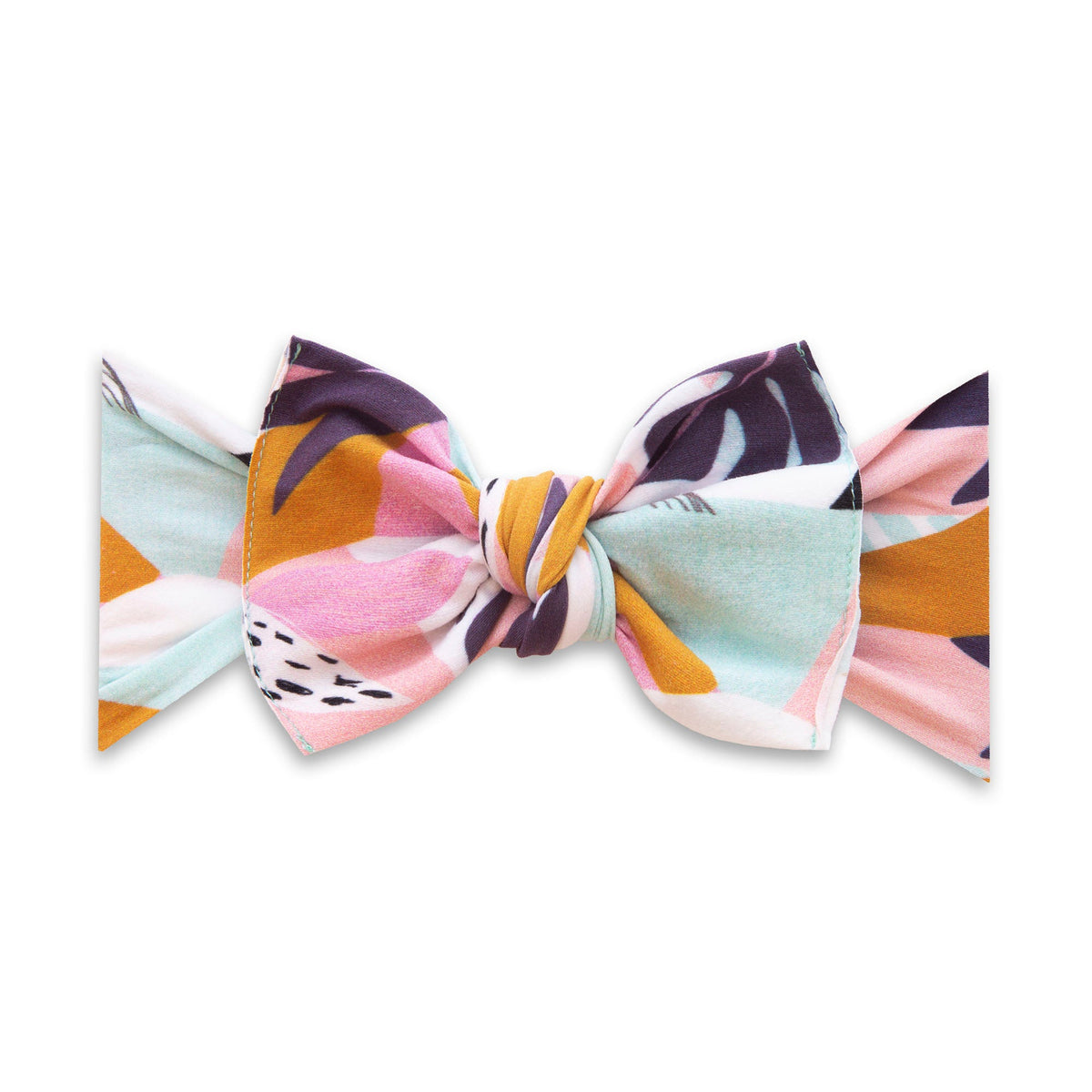 Printed Knot Headband in Tropical Deco