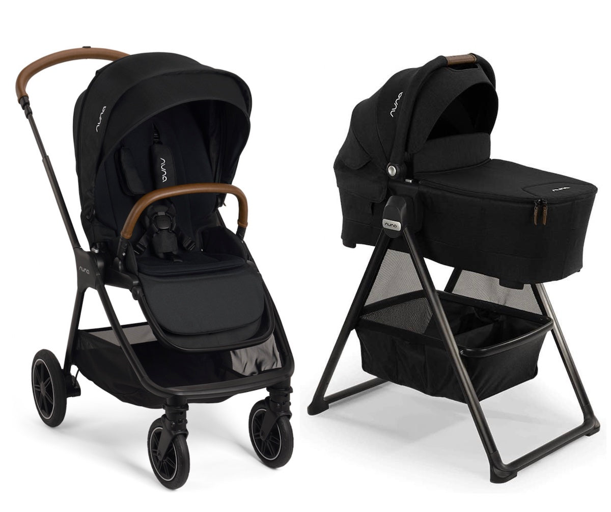 Triv Next Stroller + Bassinet - Caviar