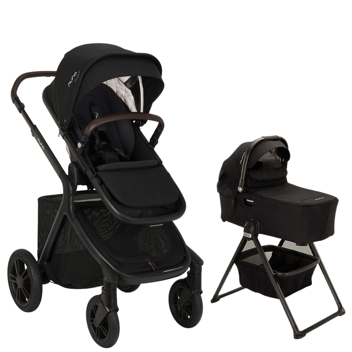 DEMI icon Stroller + DEMI Series Bassinet & Stand | Newborn Stroller Bundle