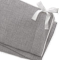 Liz and Roo Gray Crosshatch ( White Trim ) Rail Cover
