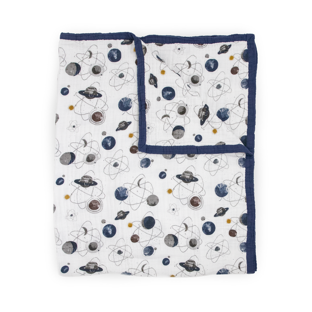 Cotton Muslin Quilted Throw Blanket