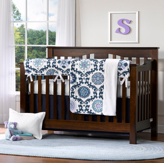 Liz and Roo Rosa Berries Crib Rail Cover