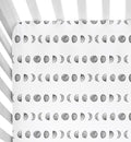 Sugar + Maple Moon Phases Stretch Jersey Crib Sheet