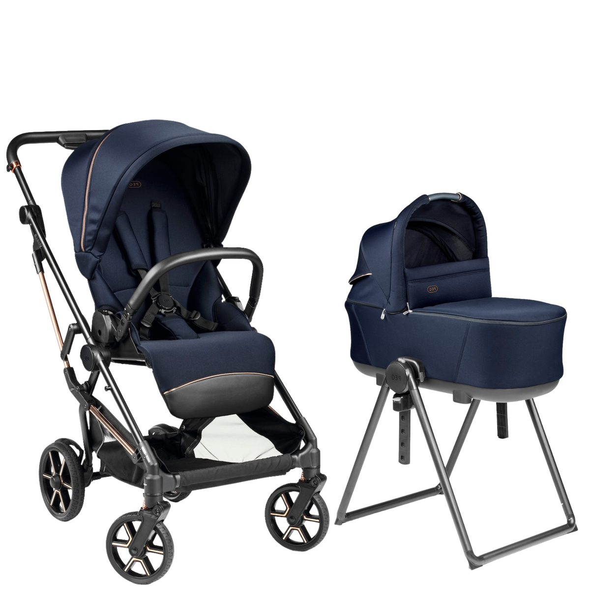 Vivace Stroller + Culla Flex Bassinet with Stand